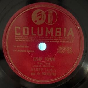 Harry James & His Orchestra 78rpm~Cherry/Jump Town VTG vinyl